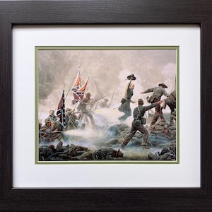 Mort Kunstler &quot;Follow Me Boys&quot; CUSTOM FRAMED Civil War Art
