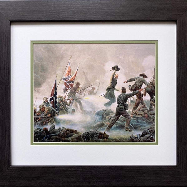 Mort Kunstler "Follow Me Boys" CUSTOM FRAMED Civil War Art