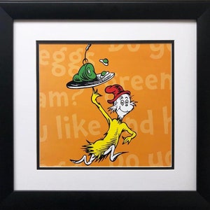 Dr. Seuss &quot;Sam I Am&quot; NEW FRAMED ART Green Eggs and Ham
