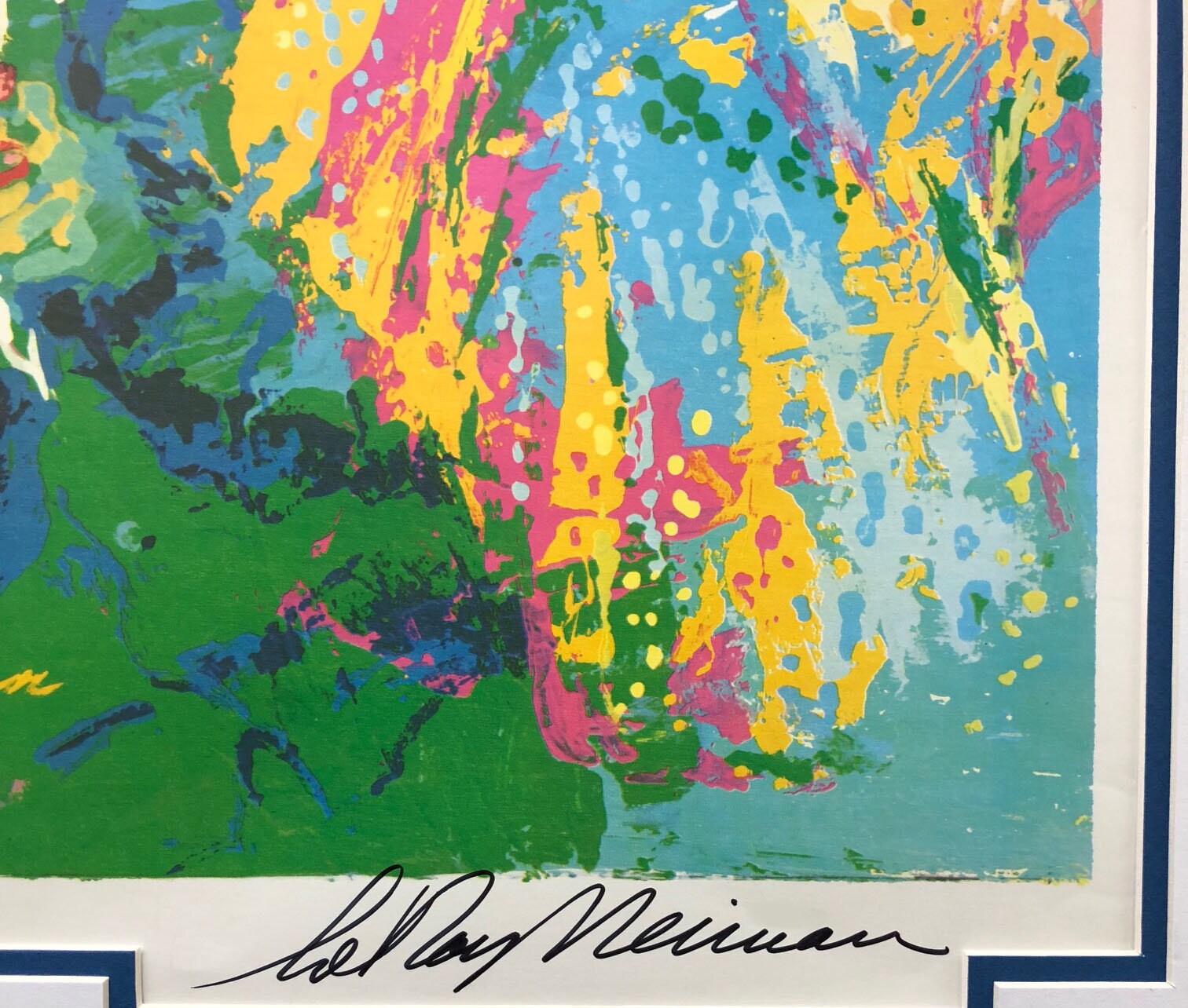 LeRoy Neiman The 16th Tee at the Masters Custom Framed Print