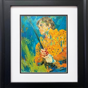 LeRoy Neiman &quot;Ray Floyd&quot; NEW CUSTOM FRAMED Matted Art Print