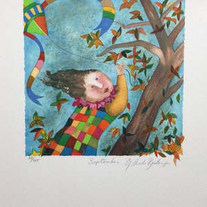 G Boulanger "SEPTEMBER" 2000 Millenium Calendar Suite HAND SIGNED Numbered Litho