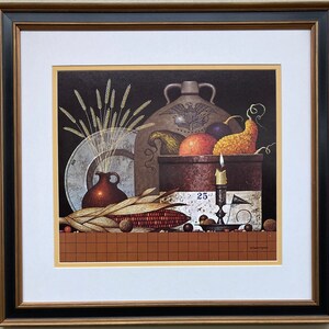 Charles Wysocki "Crocks and Corn" New CUSTOM FRAMED Art Americana