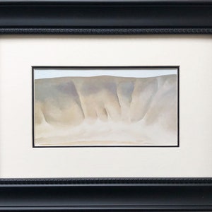 Georgia O'Keeffe "Grey Wash Forms" Custom Framed Art Print