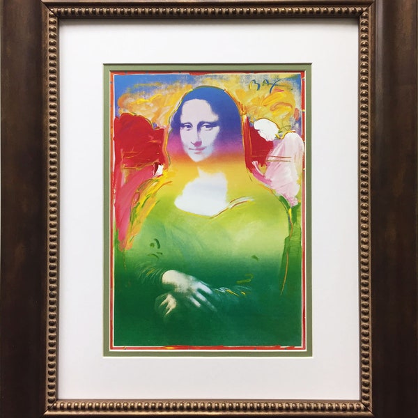 Peter Max "Mona Lisa I" Newly Custom Framed Print Art POP Leonardo da Vinci