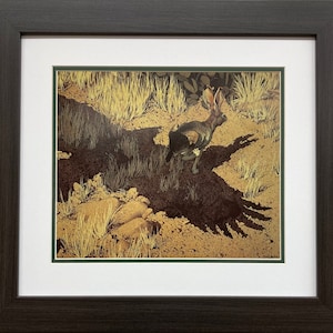 Bev Doolittle &quot;Escape by a Hare&quot; Newly FRAMED American Art Artist Rabbit