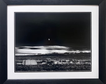 Ansel Adams "Moonrise Hernandez, NM 1941 (LG)" Custom Framed New Art