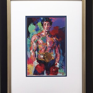 LeRoy Neiman &quot;ROCKY&quot; Newly CUSTOM FRAMED Print
