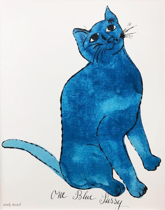 【模写】限定100部証明書 Andy Warhol One Blue Pussy Andy Warhol 