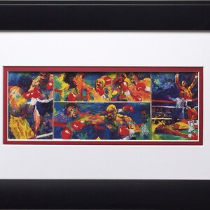LeRoy Neiman &quot;Marvelous Marvin Hagler vs. Thomas Hearns&quot; CUSTOM FRAMED Print