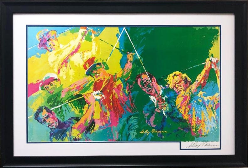 ち*6様 Leroy Neiman オーガスタ ゴルフ シルクスクリーン ち*6様