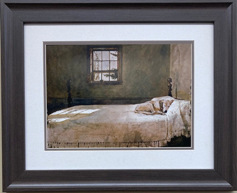 Andrew Wyeth Master Bedroom '65 CUSTOM FRAMED Art Americana Rural Farm USA