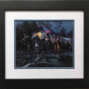 Mort Kunstler &quot;Lee Takes Command&quot; NEW CUSTOM FRAMED Civil War Art
