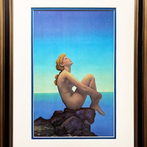 Maxfield Parrish &quot;Stars&quot; NEWLY CUSTOM FRAMED Art Print