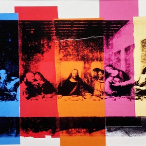 Andy Warhol Détails de la Cène POP Art ENCADRÉ image 2