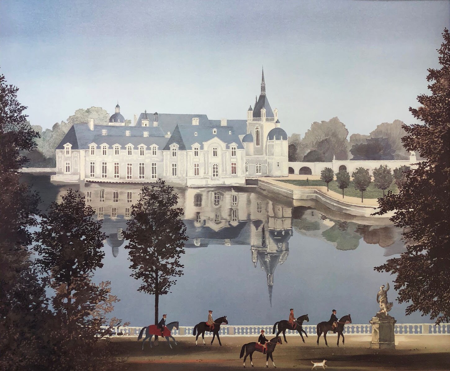 The Gray Man Chateau De Chantilly Michel Delacroix La Chateau de Chantilly Custom | Etsy