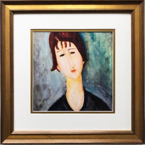 Amadeo Modigliani &quot;A Woman&quot; 1917-1920 Custom Framed Art Print