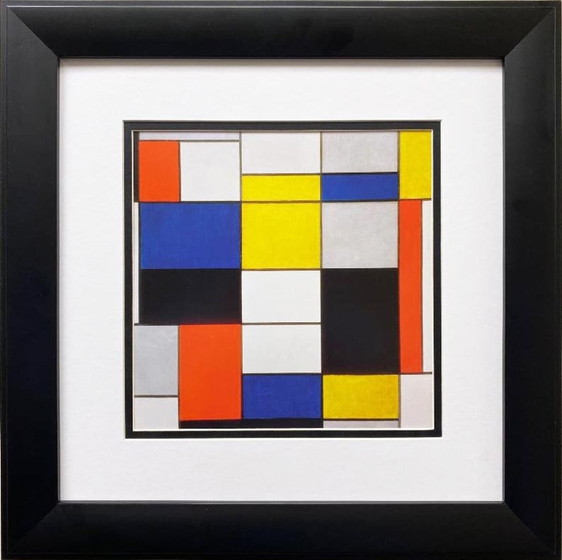 Piet Mondrian Composition A. 1920 Framed Art Print | Etsy