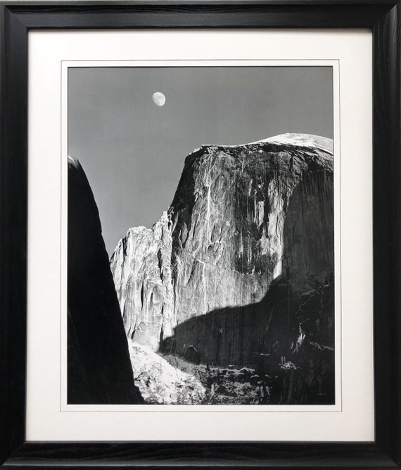 Half Dome/アンセル アダムス/ポスター Large Vintage 1985 Ansel Adams Half Dome Yosemite Photograph