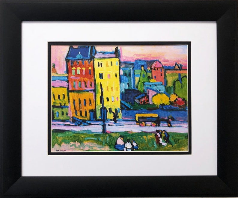 Wassily Kandinsky Houses in Munich 1908 Abstract Etsy