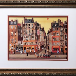 Michel Delacroix &quot;Parade&quot; CUSTOM FRAMED Primitive Art