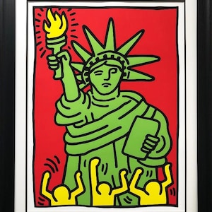 Keith Haring Statue of Liberty - Etsy