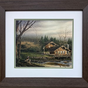 Terry Redlin &quot;Changing Seasons - Spring&quot; CUSTOM FRAMED Rural America Art Print