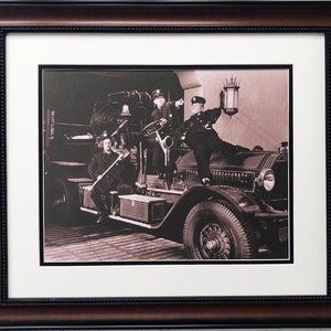 Three Stooges &quot;Firefighters&quot; Custom Framed Art