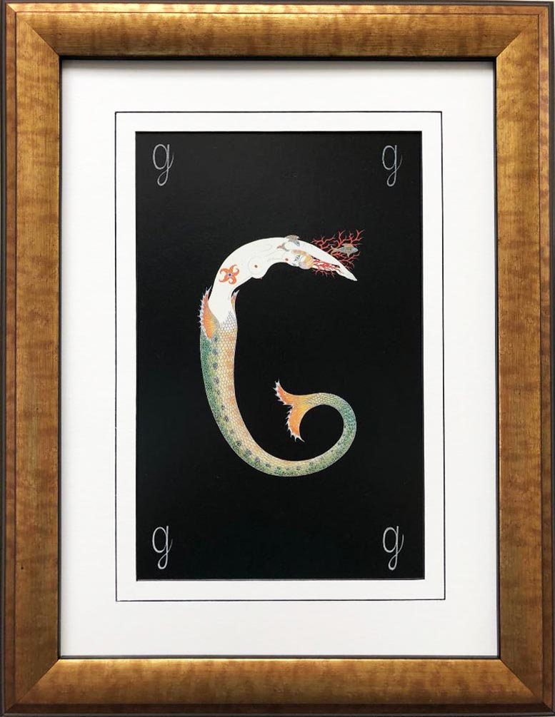 エルテ（Erte）の「アルファベットシリーズ」の「G」 Erte 