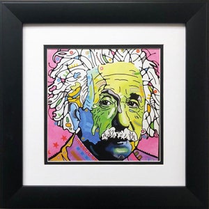 Dean Russo &quot;Einstein&quot; CUSTOM FRAMED Street Pop Art