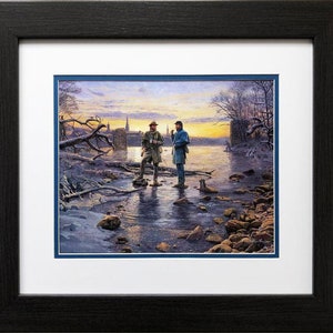 Mort Kunstler &quot;My Friend, The Enemy&quot; New CUSTOM FRAMED Civil War Art