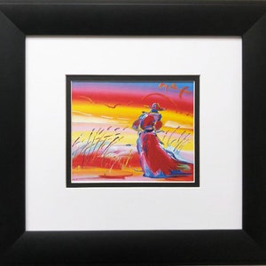 Peter Max &quot;Monk in Reeds&quot; Newly CUSTOM FRAMED Print