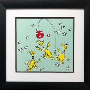 Dr. Seuss &quot; Star Bellied Sneetches &quot; NEW FRAMED ART