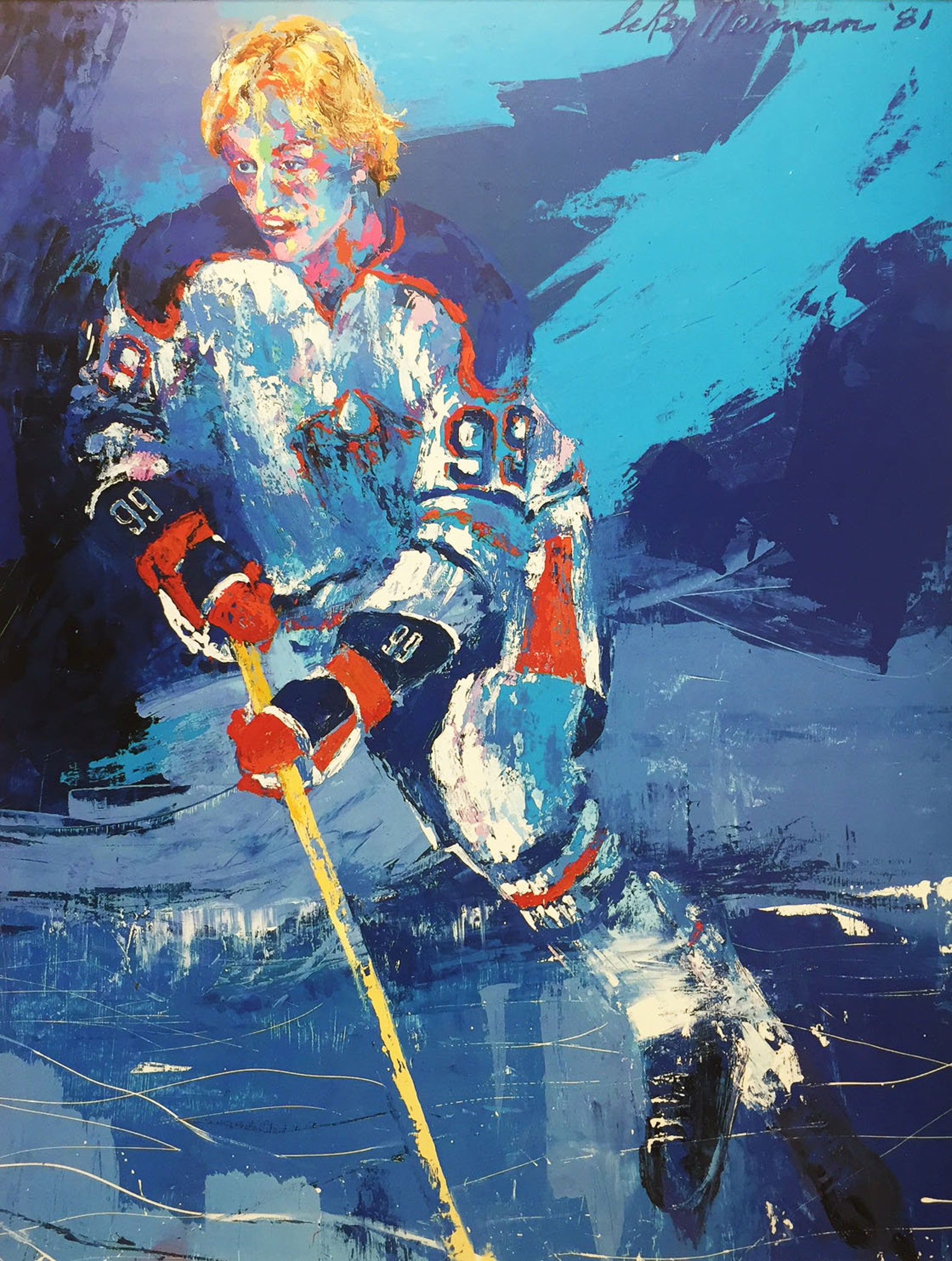 LeRoy Neiman Wayne Gretzky New Custom FRAMED ART Etsy
