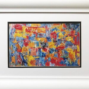 Jasper Johns &quot;Map&quot; FRAMED Iconic Pop Art