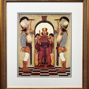 Maxfield Parrish &quot;Entrance of Pompdebile King of Hearts&quot; CUSTOM FRAMED Art Print