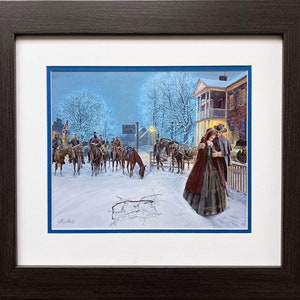 Mort Kunstler &quot;Wayside Farewell&quot; NEW CUSTOM FRAMED Civil War Art