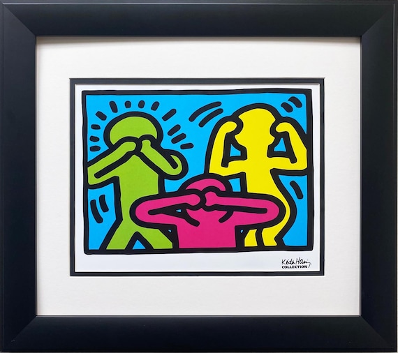 Keith Haring、Brazil、希少画集画、新品額装付 Keith Haring、Brazil、希少画集画、新品額装付 - メルカリ