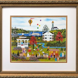 Jane Wooster Scott &quot;Lark in the Park&quot; CUSTOM FRAMED Art