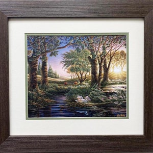 Terry Redlin &quot;Morning on Greens&quot; CUSTOM FRAMED Rural America Art Print