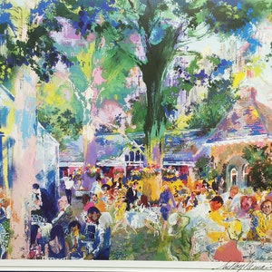 LeRoy Neiman "Tavern on the Green" Signed Art Lithograph New York Central Park