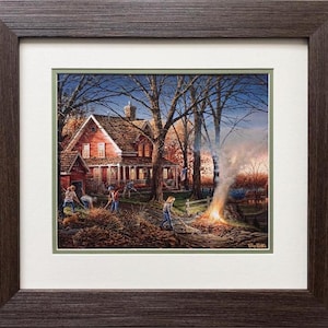 Terry Redlin &quot;Autumn Evening&quot; CUSTOM FRAMED Art Print