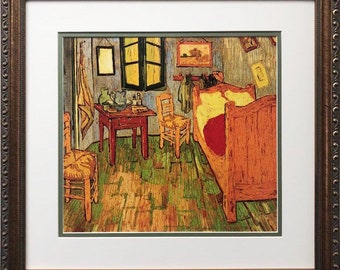 Arte PERSONALIZADO de Vincent Van Gogh "The Bedroom"
