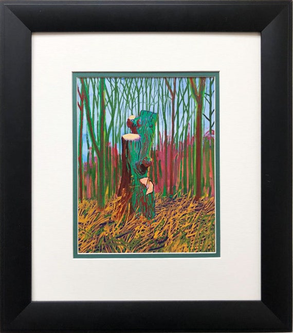 David Hockney the Second Totem Tree Newly Custom Framed Art Book Folio Derived From a David Hockney Book - Etsy David Hockney the Second Totem Tree Newly Custom Framed Art Book Folio Derived From a David Hockney Book - Etsy