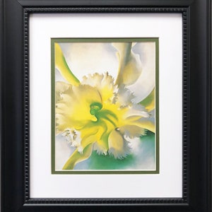 Georgia O'Keeffe "An Orchid" Custom Framed Art Print