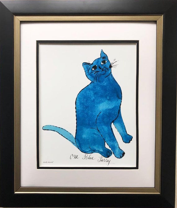 【模写】限定100部証明書 Andy Warhol One Blue Pussy Cat From 
