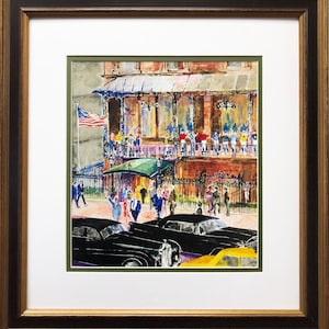 LeRoy Neiman &quot;The 21 Club&quot; CUSTOM FRAMED ART