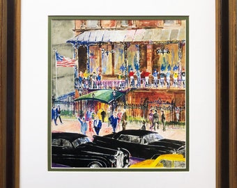 LeRoy Neiman &quot;The 21 Club&quot; CUSTOM FRAMED ART