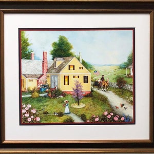 Linda Nelson Stocks &quot;Pink Roses&quot; FRAMED Art
