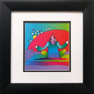 Peter Max &quot;Swami Sunrise&quot; Newly CUSTOM FRAMED Art